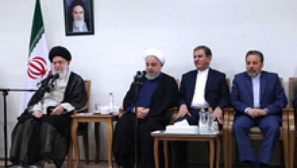 دیدار رئیس‌جمهور و اعضای هیئت دولت با رهبر انقلاب