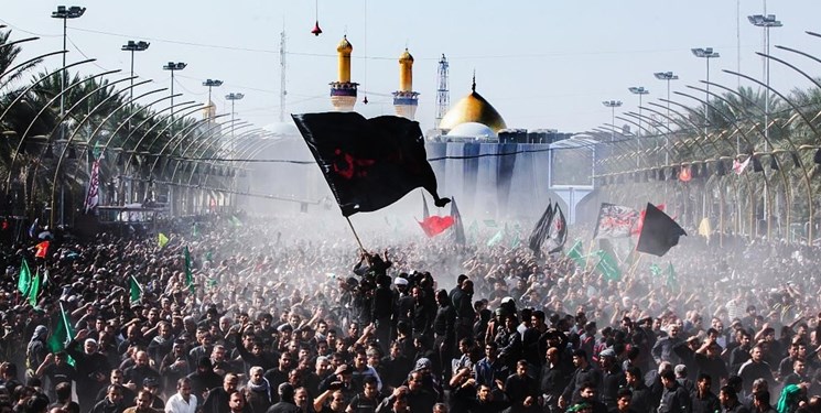 گردهمایی میلیون‌ها زائر هم‌زمان با اربعین حسینی در کربلا+ فیلم