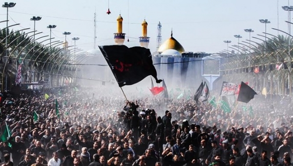 گردهمایی میلیون‌ها زائر هم‌زمان با اربعین حسینی در کربلا+ فیلم